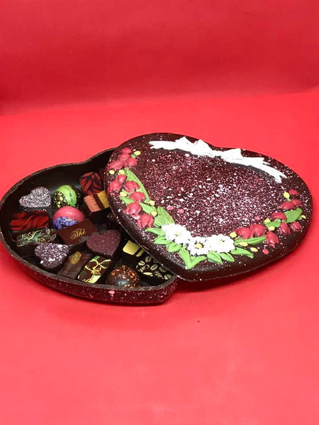 Cœur tout chocolat garnis