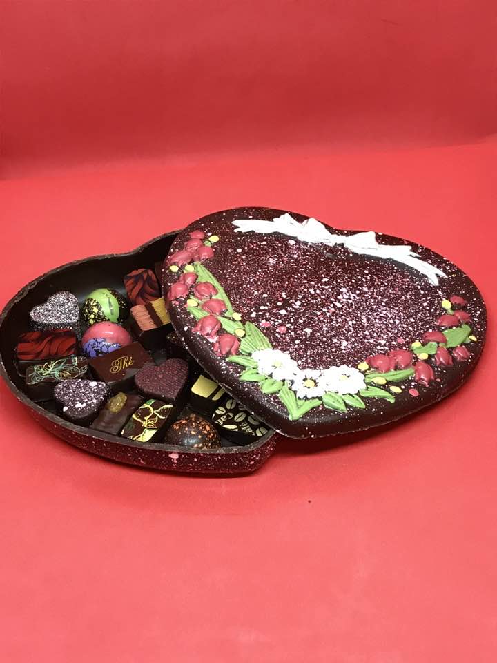 Cœur tout chocolat garnis